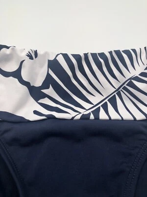 Lauren by Ralph Lauren Women Hipster Bikini Swimsuit Bottom Navy White 6 NWT $55 - Image 1 of 4
