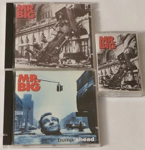 Mr. Big Lean Into It org cd and cassette and Bump Ahead Org Cd Hair Metal Rock  - Picture 1 of 7