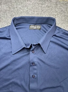 Neu ohne Etikett Kragen und Co Kragen Polo Golf Shirt Herren 3XL dunkelblau marineblau einfarbig flach - Bild 1 von 8