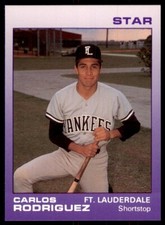 1988 Star Carlos Rodriguez Baseball Cards #18