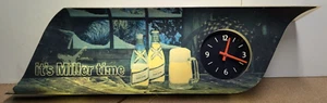 Vintage Its Miller Time Miller High Life Beer Advertising Lighted Clock Sign 36" - Picture 1 of 12