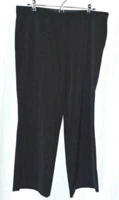Philippe Adec Women's Black Stretch Dress Slacks Cut Out Tag Measures 36x27 EUC - Image 1 of 2