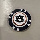 NCAA Auburn Tigers  Magnetic Poker Chip removable Golf Ball Marker 