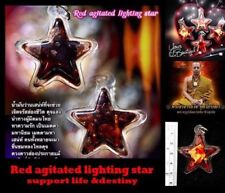 Thai Amulet Charming Red agitated lighting star support life By Phra Arjarn O 