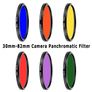 Anti-Glare Fingerprint-Resistant 30-82mm Camera Color Panchromatic Lenses Filter - Picture 1 of 100