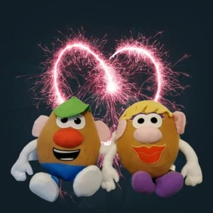 Mr. And Mrs.. Set Peluche Testa di Patata 2019 Hasbro Toy Factory - Foto 1 di 9