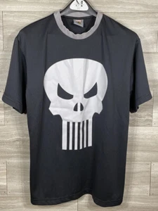 Marvel Punisher Graphic Tee Shirt Black White Mens Medium Pure Hero VGUC - Picture 1 of 5