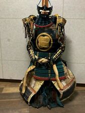 Japanese antique samurai armor busho yoroi kabuto with wooden box / vintage H4