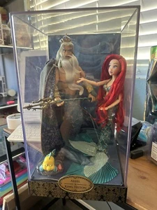 Disney Fairytale Designer Ariel and King Triton Limited Edition Doll Set #0816 - Picture 1 of 14