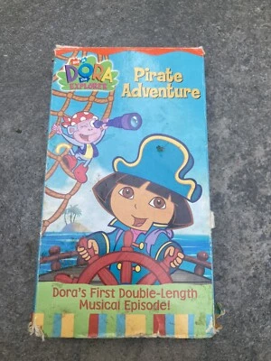 Nickelodeon Nick Jr. Dora the Explorer Pirate Adventure Musical Episodes VHS 200 - Image 1 of 2