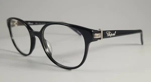 Chopard Eyeglasses NEW VCH 198S Color 0700 Black Silver Size 51 Men's Authentic - Picture 1 of 6