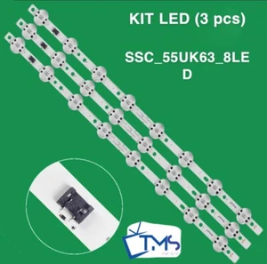 KIT LED (3 PCS) - SSC_55UK63_8LED - Pour TV LG 55UK6470PLC - Photo 1/2