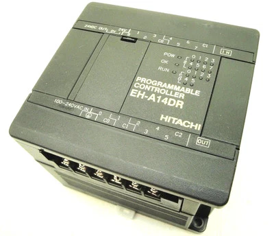 Hitachi  EH-A14DR  PLC  14 Point  6 Relays 10 kHz High Speed Counter  NEW IN BOX - Image 1 of 4
