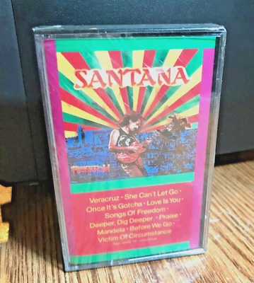 SANTANA FREEDOM Cassette Tape 1987 Rock Latin Cubano Rare, SEALED, NEW! - Image 1 of 2