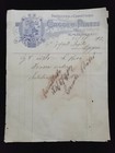 Fattura Domodossola Ercole Piatti Pasticceria 1912 QX2790