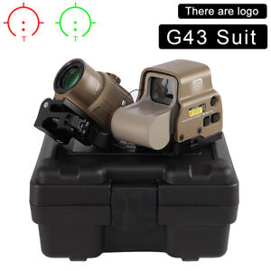 G43 3X Sight Magnifier Scope W/ QD Mount HHS + EXPS3 558 Tactical Red Green Dot