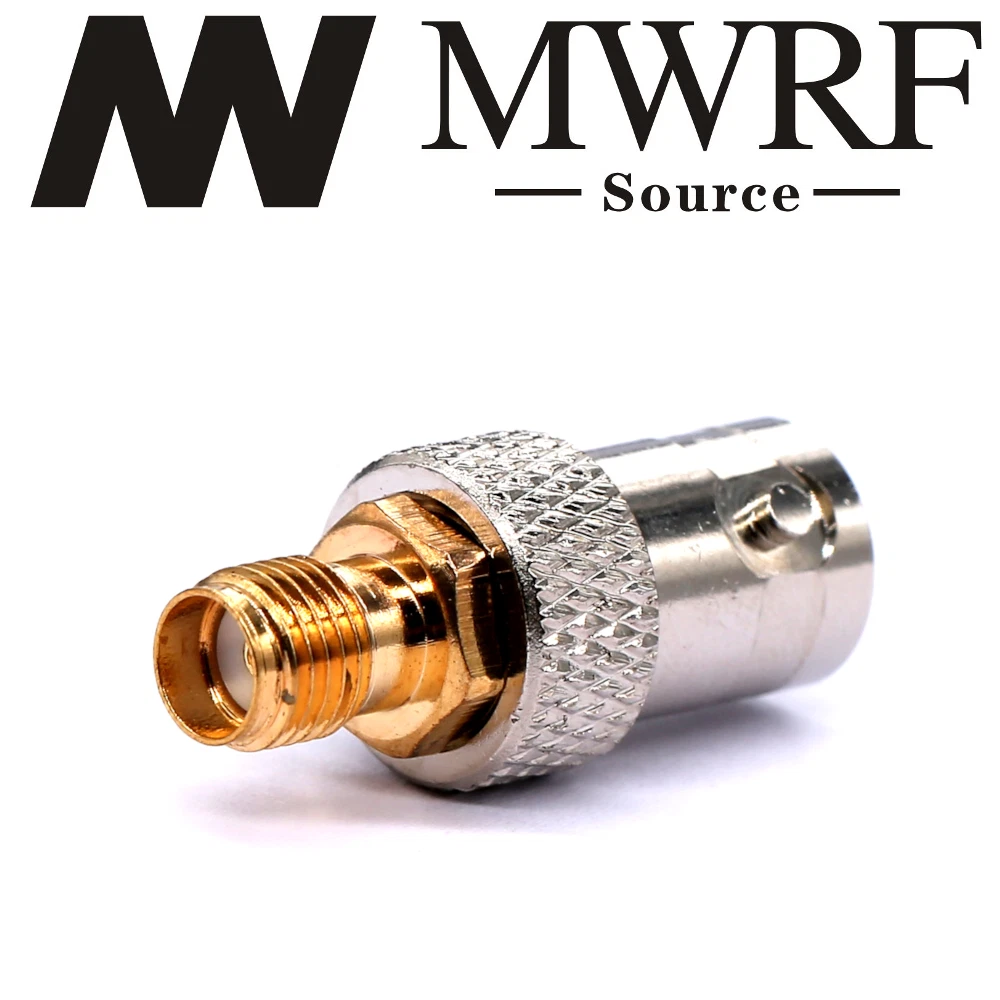 2-Pack BNC Female To SMA Female RF Adapter - Coaxial Connector For Antennas & Telecom