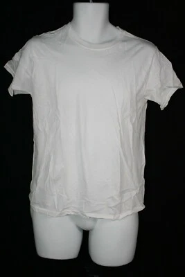 Camiseta 909J3 Hanes B21386 masculina gola redonda sem etiqueta (pacote com 6) GG branca - Imagem 1 de 2