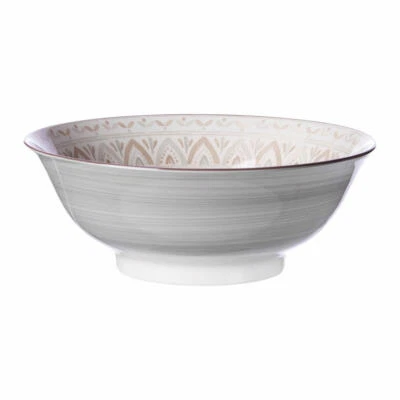 Ritzenhoff & Breker Valencia Bowl Dish Breakfast Grey White 21cm 745108 - Image 1 of 2