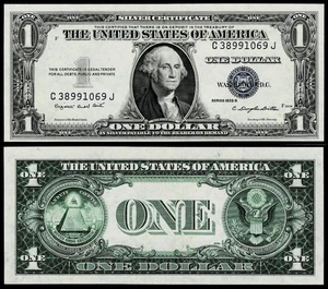 1935-G $1 SILVER CERTIFICATE BANKNOTE~ CRISP  UNCIRCULATED - Picture 1 of 1