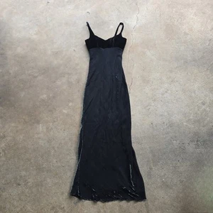 Vintage Cache Whimsigoth Velvet Maxi Shimmer Dress Size 3/4 Fairy Grunge - Picture 1 of 8