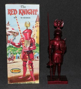 Aurora Model Built Up 1957 Red Knight of Vienna Kit Box Unpainted - Picture 1 of 7