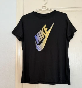 Nike Sportswear Swoosh T-Shirt Schwarz Large Neu ohne Etikett - Bild 1 von 6