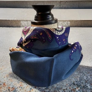 New ETRO 70% Wool & 30% Silk Long SCARF, 160cm X 70cm, 63x25” W/etro Envelope - Picture 1 of 23