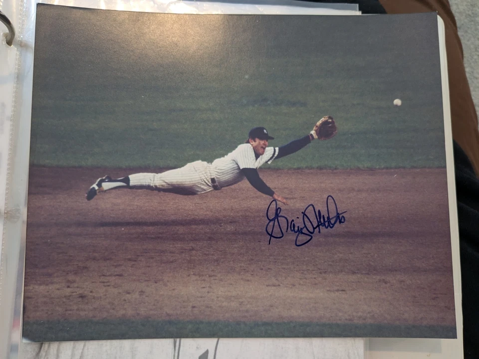 GRAIG NETTLES SIGNED 8X10 PARALLEL DIVE YANKEES LEGEND CAPTAIN 2X WS CHAMP - Image 1 of 1