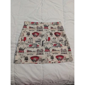 Beige Georgia Bulldog Skirt Size S - Picture 1 of 4