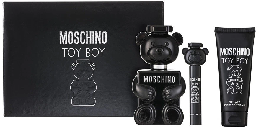 Moschino Toy Boy Eau de Parfum Set 100 ml + 10 ml + 100 ml Duschgel OVP NEU