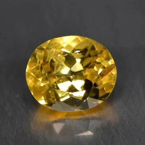 2,08Ct Oval_ VVS Reinheit Edelstein Natürlicher Gelber Danburit Aus Brasilien - Bild 1 von 1