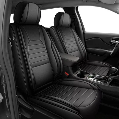Car Seat Covers For Nissan Altima 2009-2026 PU Leather Cushion(5 Seats,Black) Foto 1 de 4