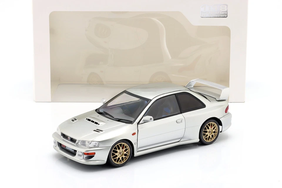 Subaru Impreza 22B Baujahr 1998 silber 1:18 Solido - Bild 1 von 1
