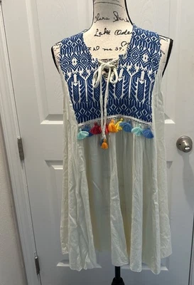 Judith March Tassel Dress Large - Image 1 of 4