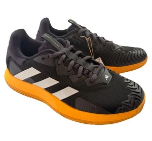 adidas Solematch Control Men’s Court Shoes Black / Orange UK 9 New - Picture 1 of 6