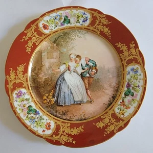 Antique Sevres 1844 Chateau Des Tuileries 9.5” Plate - Picture 1 of 4