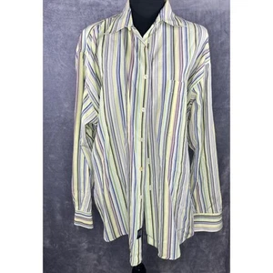Burberry London Striped Dress Shirt Long Sleeve Button Up XL - Picture 1 of 7