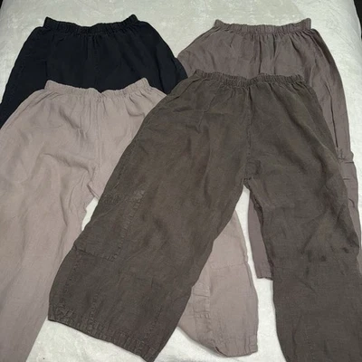 Lot Of 4 Women’s Bryn Walker Casbah linen wide leg crop pants Size Small - Image 1 of 4