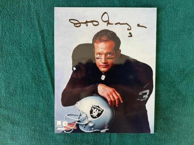 Jeff George signed Raiders 8x10 photo - Colts, Falcons, Vikings, Redskins, Bears - Image 1 of 1