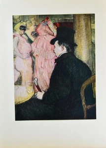 Impresión artística vintage de Toulouse-Lautrec Maxime Dethomas Opera Hall 1952 - Imagen 1 de 8