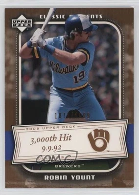 2005 Upper Deck Classics Classic Moments /1999 Robin Yount #CM-RY HOF - Image 1 of 2