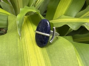Georg Jensen Sterling Silver 925 Sodalite Ring #190 By Vivianna Torun - Picture 1 of 6