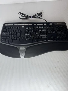MICROSOFT NATURAL ERGONOMIC KEYBOARD 4000 USB BLACK 1048 KU-0462 X823051-001 - Afbeelding 1 van 6