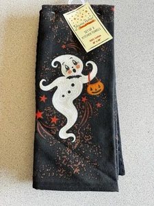Johanna Parker Halloween Set 3 Toallas de Baño de Cocina Negro Naranja Fantasma Caprichoso - Imagen 1 de 3