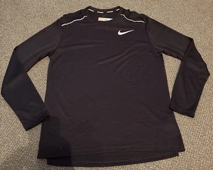 Nike Shirt Herren Schwarz Langarm Running Performance UV Mesh Neu Tee M - Bild 1 von 6