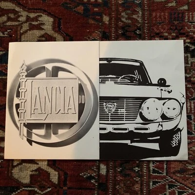 Folleto de ventas desplegable multilingüe Lancia Fulvia 1,6 HF 1969-1971 mercado del Reino Unido Foto 1 de 4