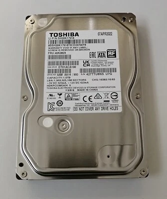 TOSHIBA SH20K17918 DT01ACA100 - HARD DISK VIDEOSORVEGLIANZA  1TB SATA3 7200RPM - Immagine 1 di 3