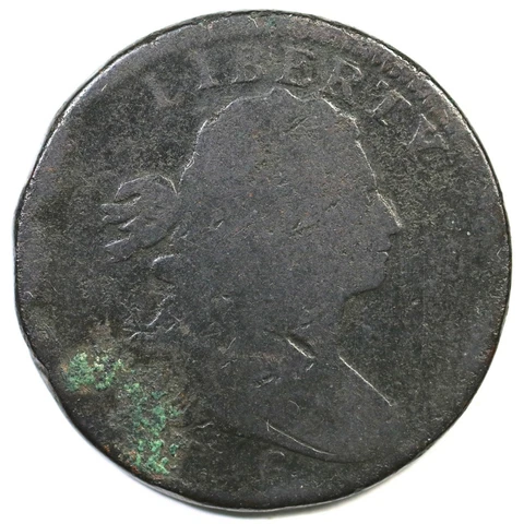 1796 S-101 R-5- Rev of '94 Draped Bust Large Cent Coin 1c Cover