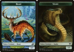 Beast Token (010) // Snake Token x4 - Commander 2020 - NM-Mint, English - Comman - Picture 1 of 1